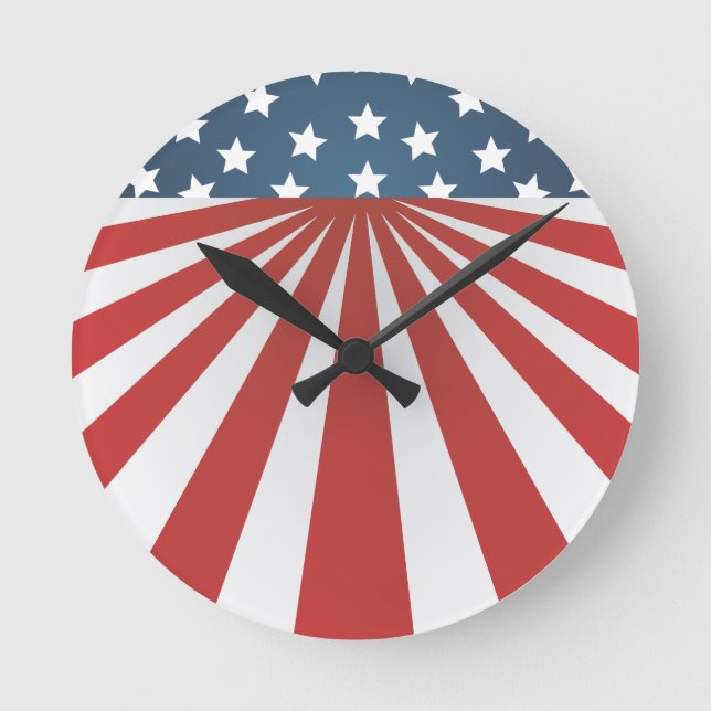 old glory round clock (Front)