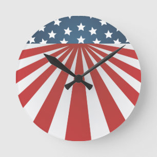 old glory round clock