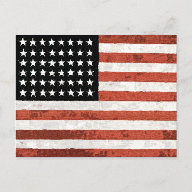 Old Glory Rustic Postcards (Front)