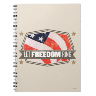 Old Glory Spiral Notebook