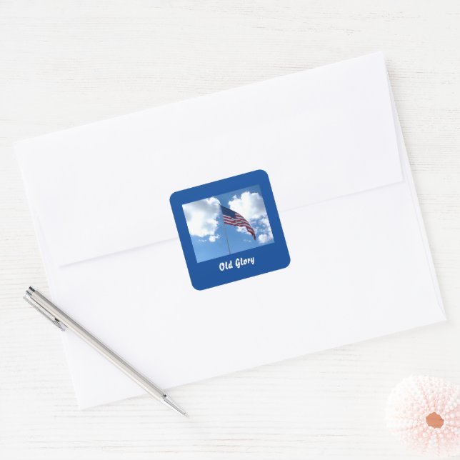 Old Glory Sticker (Envelope)