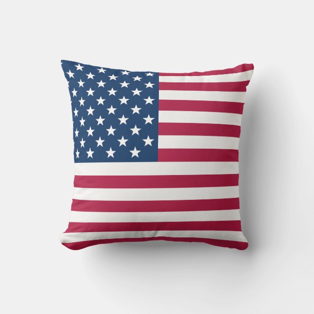 Old Glory USA Flag Inspired Cushion (Front)