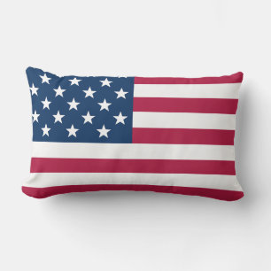 Old Glory USA Flag Inspired Lumbar Cushion