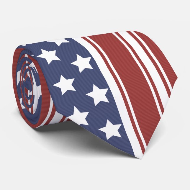 Old Glory's Stars & Stripes Tie (Rolled)
