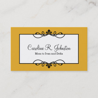 Old gold border classic frame custom mummy card