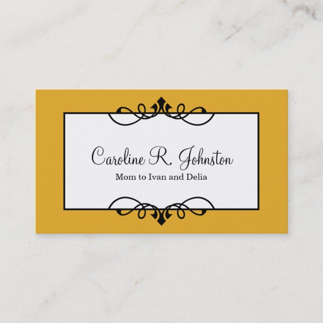 Old gold border classic frame custom mummy card (Front)