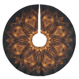 Old Gold Copper Medallion Tree Skirt