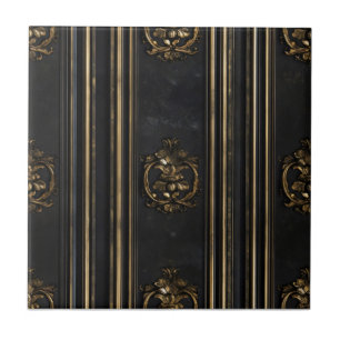 Old Gold Elegant Pattern Tile