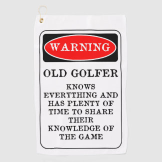 Old Golfer Golf Towel