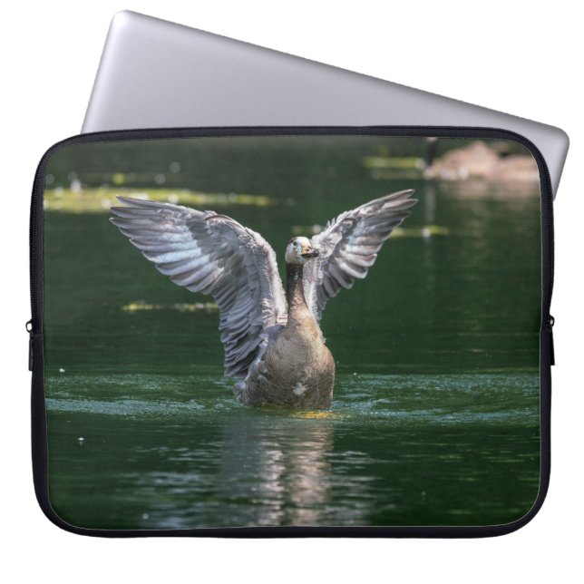 Old Goose Wing Action Laptop Sleeve (Front)