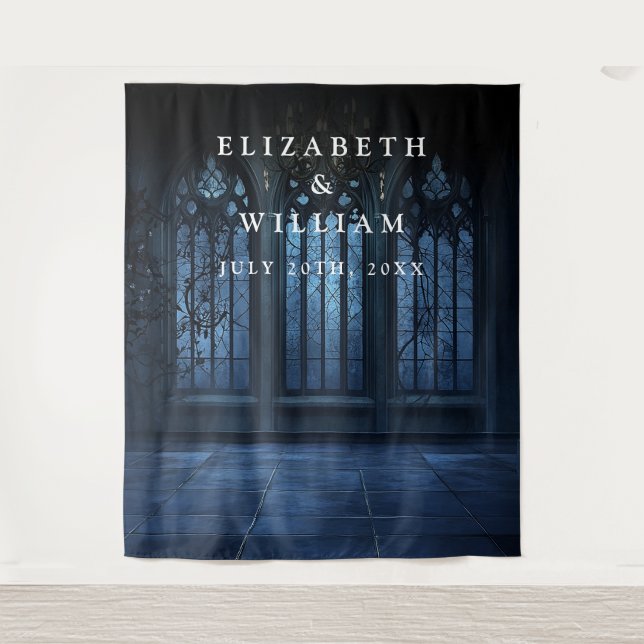 Old Gothic Castle Photo Booth Prop Backdrop Tapestry (Front)