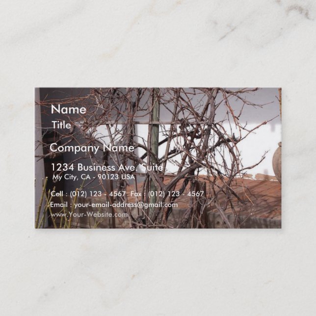 Old Grape Vines Business Card (Front)