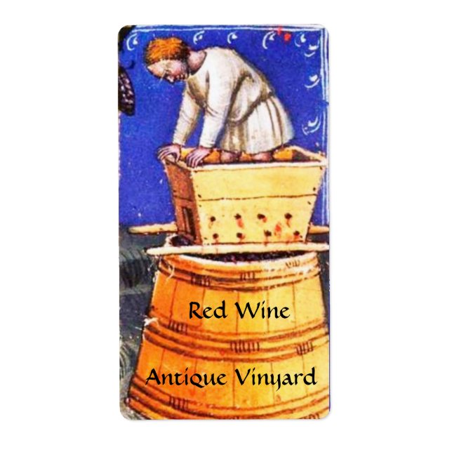 OLD GRAPE VINEYARD HARVEST WITH WINE BARRELS (Front)