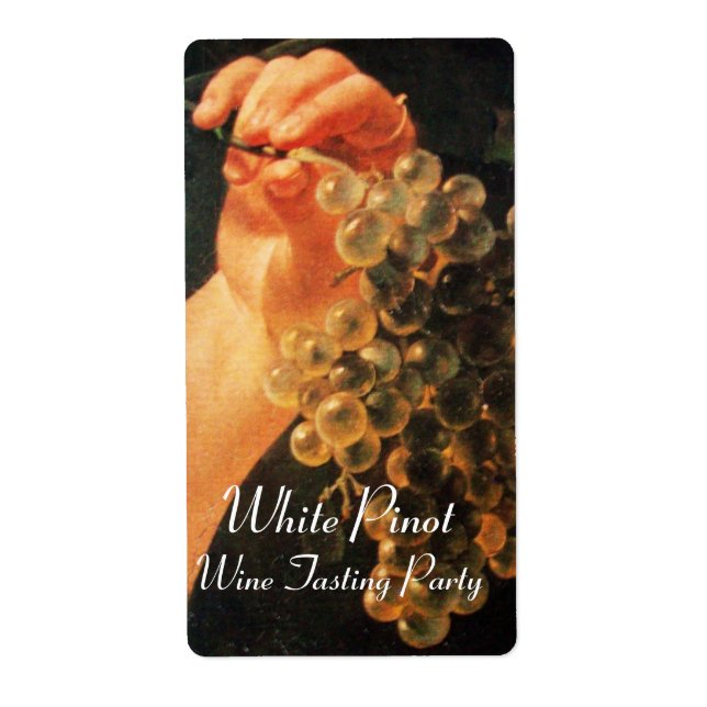 OLD GRAPE VINEYARD,WHITE WINE TASTING PARTY LABELS (Front)