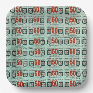 Old Green Stamps Paper Plate