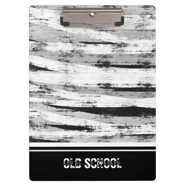 Old grey wood background clipboard (Front)