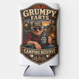 Old Grumpy Farts Camping Reserve Seltzer Can Cooler