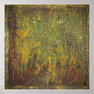 Old grunge background or aged shabby texture with poster