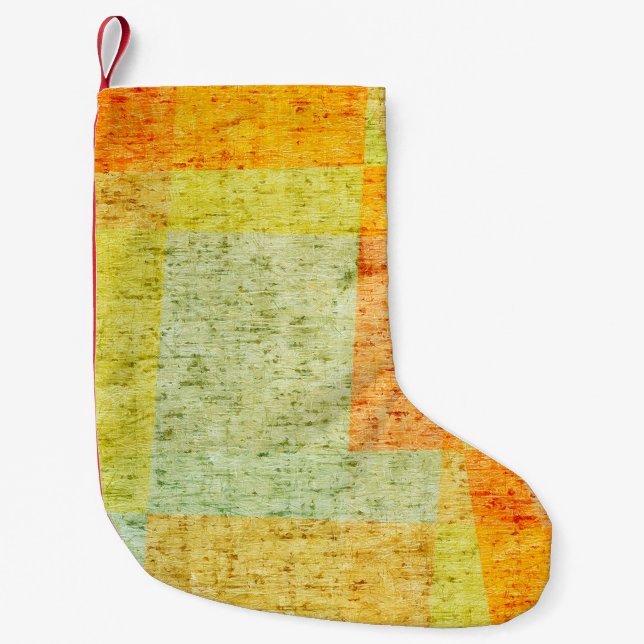 Old grunge background with delicate abstract textu small christmas stocking (Front)