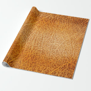 Old grunge brown leather texture wrapping paper