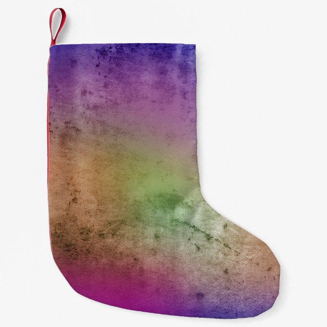 Old grunge color wall backgroundabstract, ancient, small christmas stocking (Front)