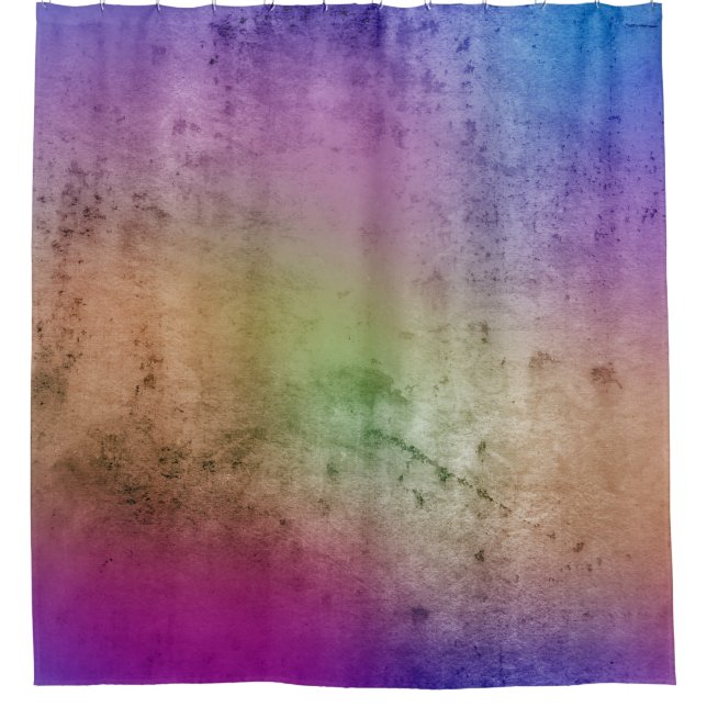 Old grunge colour wall backgroundabstract, ancient shower curtain (Front)