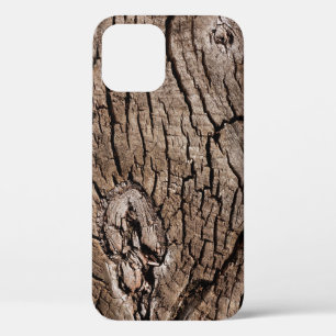 Old grunge dark textured wooden background, The su iPhone 12 Case