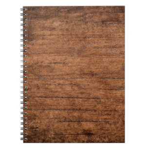Old grunge dark textured wooden background, The su Notebook