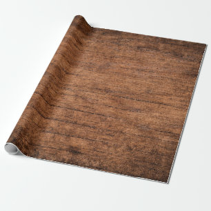 Old grunge dark textured wooden background, The su Wrapping Paper