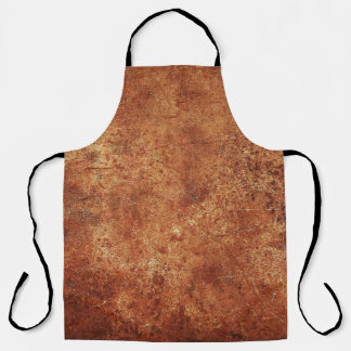 Old Grunge Rustic Metal Texture Apron