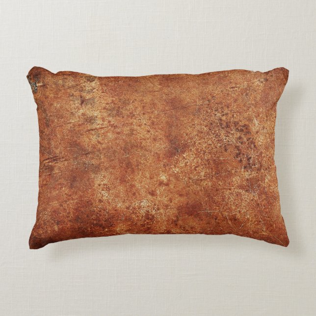 Old Grunge Rustic Metal Texture Decorative Cushion (Front)