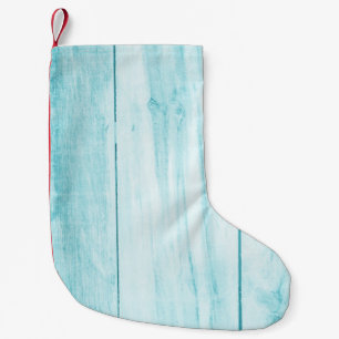 Old grunge wood plank texture background. Vintage  Small Christmas Stocking