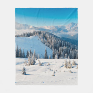 Old grunge wooden texture or background with termi fleece blanket