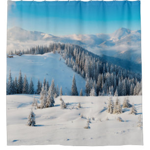 Old grunge wooden texture or background with termi shower curtain