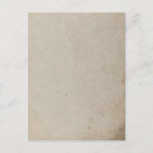 Old Grungy Stained Kraft Paper Postcard