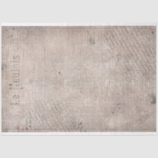 Old Grungy Vintage Newspaper Pink Tissue Paper 