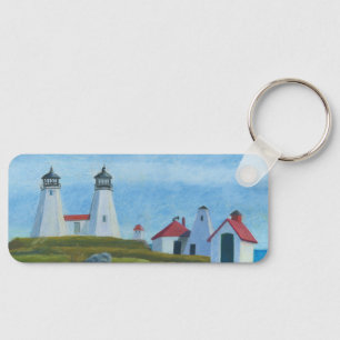Old Gurnet Lighthouses Key Ring