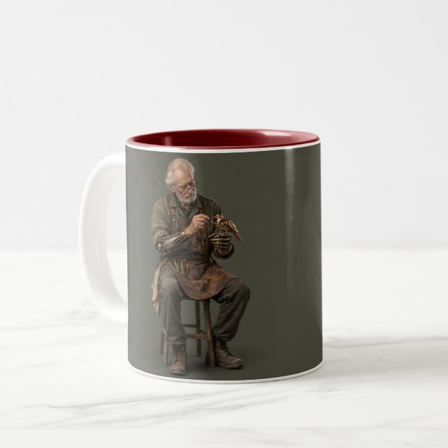 Old Hands Two-Tone Coffee Mug (Front Left)