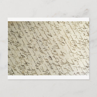 Old Handwriring Postcard
