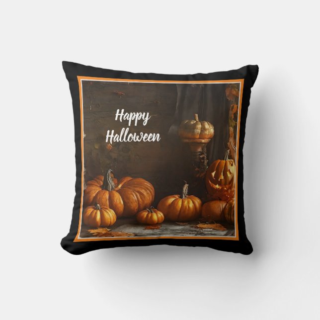 Old Happy Halloween Home Collection Cushion (Front)