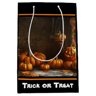 Old Happy Halloween Home Collection Medium Gift Bag