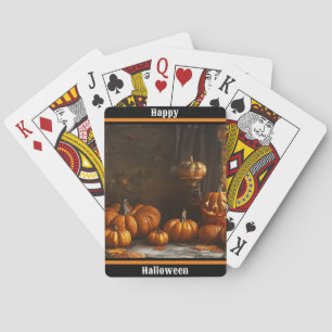 Old Happy Halloween Home Collection Playing Cards
