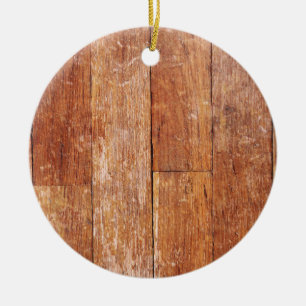Old Hardwood Look Ceramic Tree Decoration