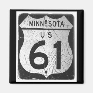 Old Highway 61 sign Magnet