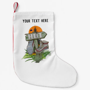 Old hiking boots small christmas stocking