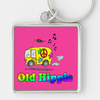 Old Hippie Bus Key Ring