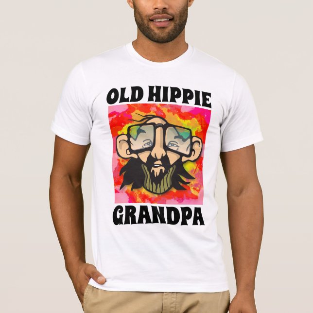OLD HIPPIE GRANDPA T-SHIRTS (Front)