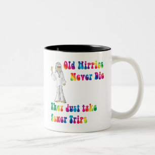Old Hippies Two-Tone Coffee Mug