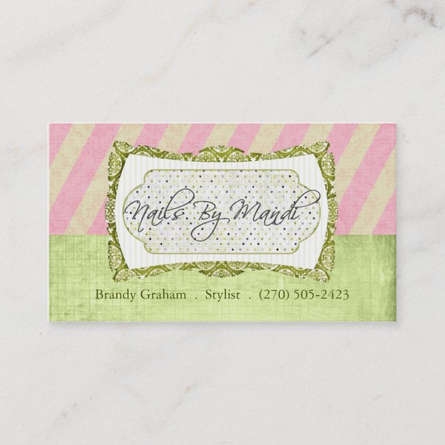 Old Hollywood Business Cards (Front)