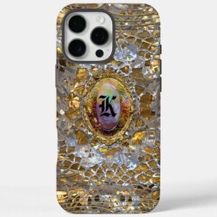 Old Hollywood Chic  Elegant Monogram iPhone 16 Pro Max Case